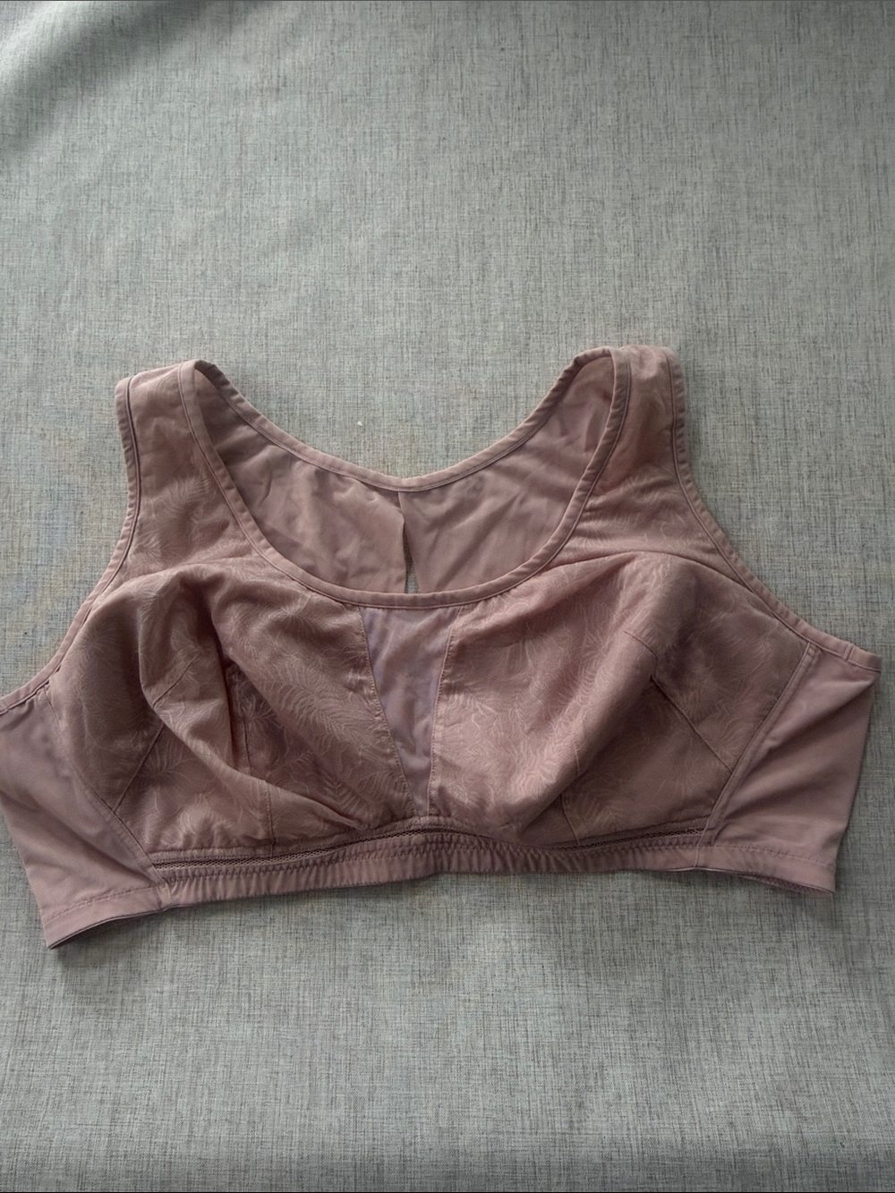 Understance Amber Smooth Lace Wireless Tank Bra Desert Rose 44DD/DDD‎